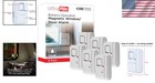 Personal Security Alarm  6 Pack  Loud Burglar Alert  White