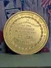 1876 Us Centennial Exposition Official Gilt Medal Hk-22 So-called Dollar
