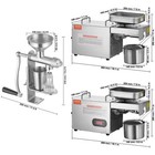 Manual electric Oil Press Machine Stainless Steel Oil Extractor Peanuts