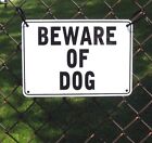  beware Of Dog  10  X 7  Warning Signs  2 Sign Set  Heavyweight Aluminum