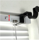 Nono Bracket Mini No Drill Curtain Rod Bracket Attachment For Mini Blinds  used 