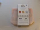 Stasher Silicone Reusable Stand Up-mid Food Bag Pastel Pink 8 Inch-stsu37