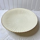 Vintage Lenox Fluted Collection Pedestal Centerpiece Bowl 10 75  Gold Trim