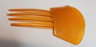 Antique Celluloid Hair Comb Edwardian - Deco Butterscotch Orange See Photos