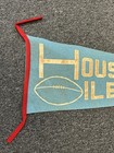 Vintage Early 1960   s Houston Oilers Nfl Soft Felt Football Pennant 23 5   