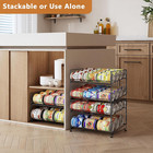 3-pack Stackable Rack Organizer  Can Rack Storage For Kitchen Pantry Cabinet Hol