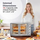 Elite Gourmet 18-slice  45l W  Rotisserie  Stainless Steel And Black