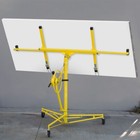 16  Ft Drywall Rolling Lift Up 150lbs Panel Hoist Caster W  Caster Wheel  Yellow