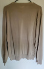 Structure Vintage V Neck Sweater Men s Sz L Tan 100  Cotton 90 s Staple