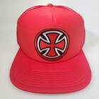 Independent Trucks Skateboard Snapback Red Trucker Hat Mesh Foam