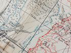 Ww1 Battle Of The Somme Trench Map Featuring Thiepval  Beaumont-hamel  Pozieres