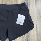 New Athleta Girl Run The World 3  Short Size Xxl 16 Black Lined Drawstring