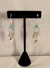 Navajo Turquoise And Sterling Silver Earrings