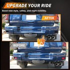 2x Smoked Lens Rear Bumper Reflector Lights For 2002-2009 Chevrolet Trailblazer