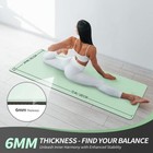 Extra Thick Tpe Yoga Mat 72 x24  Non-slip Carrying Strap For Exercise Kids