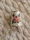 David Andersen Thimble Guilloche Enamel Sterling Silver Rose Vtg Norway  2