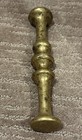 Vintage Solid Brass Pestle Only Collectible Metal Apothecary Eastern Medicine