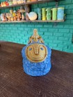 Tikiland Trading Co Tiki Bob Sled Mug By Thor Blue gold W  Coa   Cards