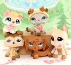 5lot Cat 410 Great Dane Collie Dachshund Baby Husky Lps Toy Kids Gift Animal Pet