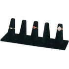 2 Black Velvet 5 Finger Ring Jewelry Displays 8  X 2 