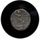 Roman Empire  Tiberius  Ad 14-37  Silver Denarius  Livia Seated  Ngc Fine