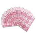 Plaid Pattern Kraft Paper Bags Mixed Colors Gift Favor Merchandise Bags