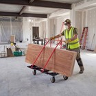Folding Drywall Dolly W 4x6  Casters 2000 Lbs Load Capacity W  2tie-down Strapp