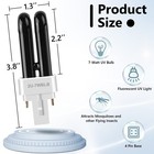 Kittmip Bug Zapper Replacement Uv Bulbs 41050 Compatible 4 Count  pack Of 1 