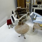Large Lot Vtg Ideal Petite Princess Dollhouse Furniture Sets Japan Vgc 45  Pcs