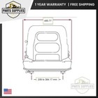 Universal Black Vinyl Suspension Seat For Toyota Hyster Yale Forklift
