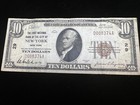 1929 New York 10 Dollar National Currency