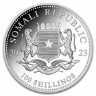 2023 Somalia 1 Oz Silver African Wildlife Leopard Bu