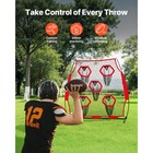 Uimoso Portable Football Trainer Net For Qb Practice In Red And Black