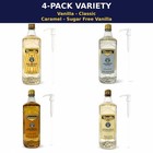 Starbucks Syrup 4 Pack Variety 1l Bottles With White Pumps 33 8 Fl Oz