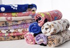 Pet Dog Blanket  Pet Cushion Small Dog Cat Bed Sleep Mat Paw Print Soft Warm Us