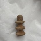Antique Treen Wood Sewing Box Darning Egg Thread Winder Etui Jerusalem Souvenir