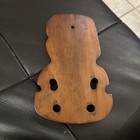 Vintage Hand Carved Wood Maori Wall Hanging Tiki Paua Shell Eyes New Zealand