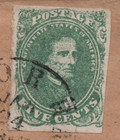 Us 1862 Civil War Confederate Cover Franked Scott  1 Tied    tudor Jan  24  1864   