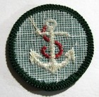 Vintage 1960-1963 Girl Scout Boating Badge Ship Anchor Nautical Patch Transition