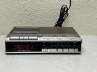 Vintage General Electric Clock Radio Ge Model 7-4954a Cassette Tape Player Am Fm