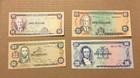 4 Notes Bank Of Jamaica  1  2  5  10 Excellent Condition - One Price For All 4