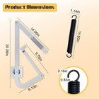 55-2 Attic Ladder Hinge Arms With Springs  Compatible With Werner Mk5  Wu2210   