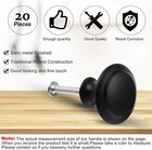 20x Black Matte Door Knob Cabinet Handles Kitchen Cupboard Hardware Drawer Pulls