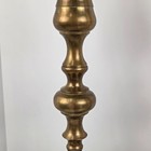 Vintage Large Tall Brass Floor Pillar Candlesticks Pair Altar Candle Holders 32   
