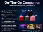 Portable Bluetooth Speaker Wireless Rgb Led Mini Speaker Usb-c Travel Desk Audio