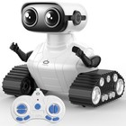 Rc Robot Toy For Kids remote Control Robot With Led Eyes auto-demo smart   