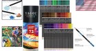 Non-toxic 72 Color Pencil Set - Pre-sharpened For Adult Coloring   Drawing