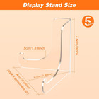 5 Pack Clear Acrylic Display Stand Easel Holder For Plate  Card  Photo  Book