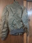 Vtg Usaf Heavy Flying Man s Flight Jacket N-2b As-is Missing Hood Size Medium