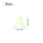 79 Pcs Glow In The Dark Letter Decals Decor Green Wall Stickers